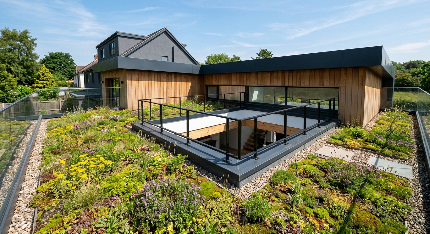 Toiture plate avec &eacute;tanch&eacute;it&eacute; EPDM
